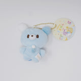 (Secondhand) Blue Sora-pon "Sky" Bear Plush Keychain - Pon Pon Kumapon Yell Japan