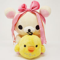 2006 Korilakkuma and Kiiroitori Medium Plush - Rilakkuma 3rd Anniversary - San-X