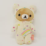 2010 Rilakkuma in Rainbow Outfit Plush - Happy Rainbow Theme - San-X