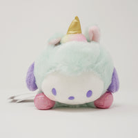 2020 Pochacco Lying Plush Sanrio Original - Rainbow Unicorn Party