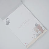 Petit Memo - Usagi Mamire Bunny & Kuma Bear - Q-Lia Stationery Japan