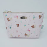 (No Tags) 2019 Chairoikoguma Zipper Pouch - Happy Ice Cream Rilakkuma