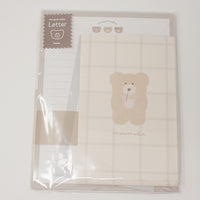 Letter Set - moco mocha latte kuma bear - Brown Version - Qlia Japan