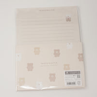 Letter Set - moco mocha latte kuma bear - Blue Version - Qlia Japan