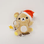 Rilakkuma Santa with Dango Plush Keychain - Unboxed Christmas Rilakkuma Blind Box Plush Keychain - San-X Holiday