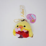 2015 Kiiroitori with Hearts Plush Keychain - Rilakkuma Store Limited - San-X
