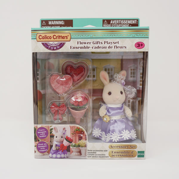 Flower Gifts Playset - Sweetpea Rabbit Bunny - Calico Critters Town Edition - Valentines