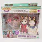 Cute Couple Set - Hopscotch & Cinnamon Rabbit Bunny - Calico Critters Town Edition - Valentines