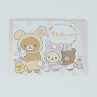 Large Memo Pad A. (White Background Landscape) - Rilakkuma Bunny Theme