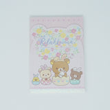 Large Memo Pad B (Pink Background) - Rilakkuma Bunny Theme