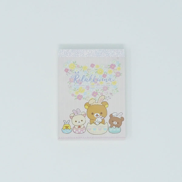 Mini Memo Pad - Easter Eggs (Pink) - Rilakkuma Bunny