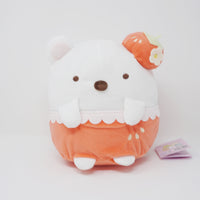 Medium Shirokuma Strawberry Plush - San-X Originals Collection Sumikkogurashi