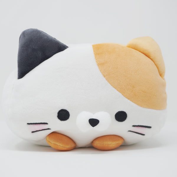 Medium Mike Nyan Neko Calico Cat Mochi Stacking Plush - Coro Coro Neko - Yell Japan