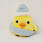 2006 Kiiroitori with Fluffy Blue Winter Hat & Scarf Plush - Rilakkuma Christmas - San-X