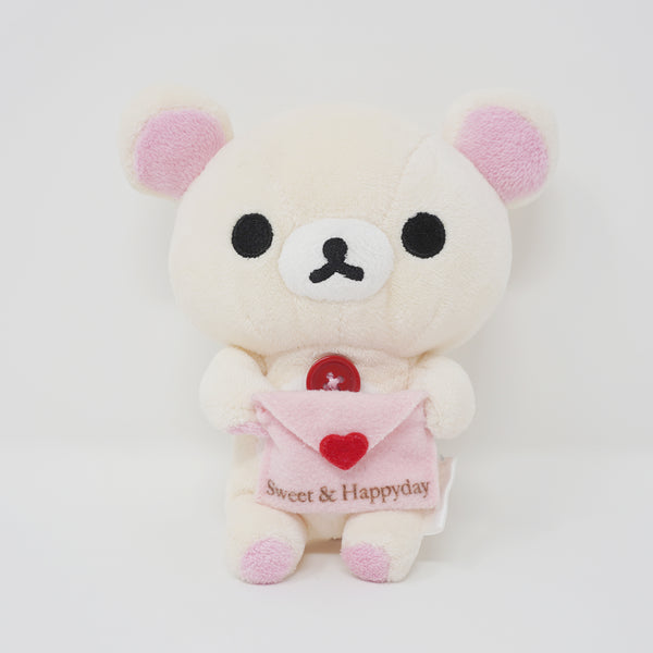 (No Tags) Korilakkuma with Love Letter Plush - Sweet & Happy Day Rilakkuma - San-X