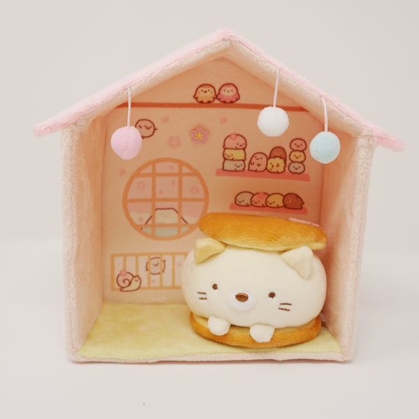 (No Tags) 2018 Sumikko House with Neko Plush Playset - Daifuku Series Sumikkogurashi Collection