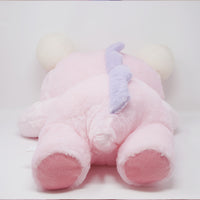 (No Tags) 2021 Pink Dino Korilakkuma XL Lay Down Prize Plush - Rilakkuma Dinosaur Theme - San-X
