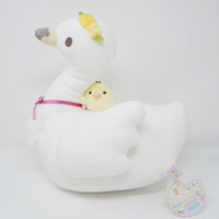 2022 Kiiroitori on Swan Plush Cushion - Rilakkuma Swan and Golden Flower Theme - San-X