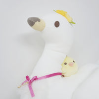 2022 Kiiroitori on Swan Plush Cushion - Rilakkuma Swan and Golden Flower Theme - San-X