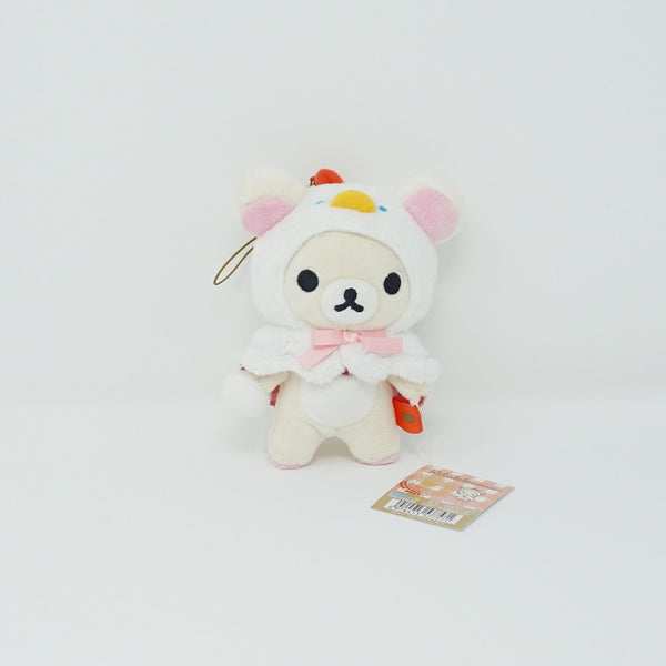 (2012) Korilakkuma Chicken Outfit Plush Keychain - Tamago Series