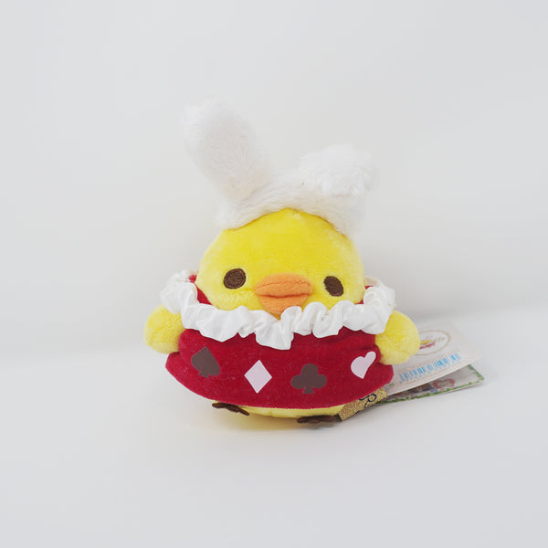 2018 Kiiroitori Bunny Rabbit Plush Keychain - Rilakkuma in Wonderland - San-X