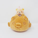 2022 Rilakkuma Taiyaki Plush Tissue Case - Sweets Amusement Park Series - San-X