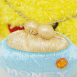 2007 Large Fuzzy Kiiroitori with Money Pouch Plush - Happy Rilakkuma Theme - San-X