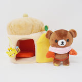 (No Tags) 2016 Chairoikoguma House Plush Set -  Rilakkuma Gloves Gift Theme - San-X