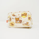 2017 Rilakkuma & Chairoikoguma Zipper Pouch - Honey Forest Harvest Festival Rilakkuma - San-X