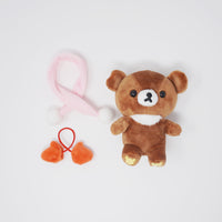 (No Tags) 2016 Chairoikoguma House Plush Set -  Rilakkuma Gloves Gift Theme - San-X