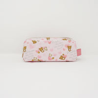 2017 Rilakkuma & Korilakkuma Two Zipper Pen Pouch - Heart Pattern