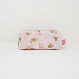 2017 Rilakkuma & Korilakkuma Two Zipper Pen Pouch - Heart Pattern