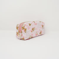 2017 Rilakkuma & Korilakkuma Two Zipper Pen Pouch - Heart Pattern