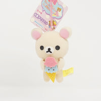 2010 Korilakkuma Prize Toy Plush Keychain - Ice Cream