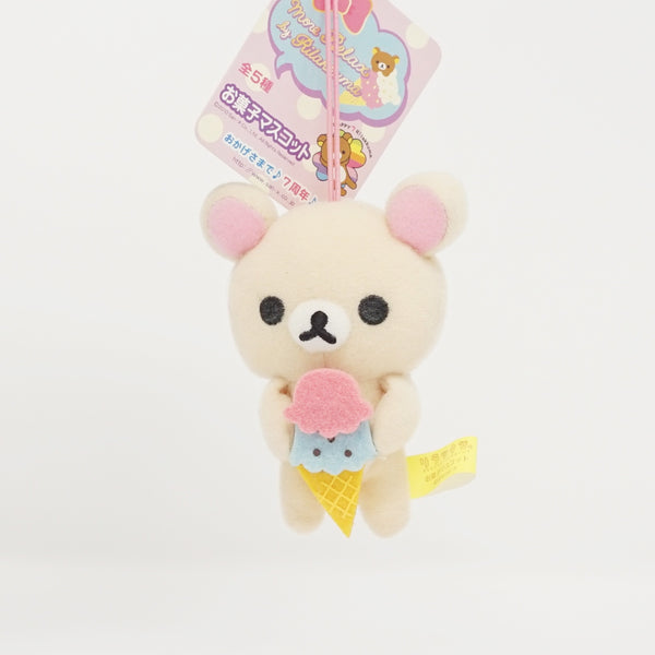 2010 Korilakkuma Prize Toy Plush Keychain - Ice Cream