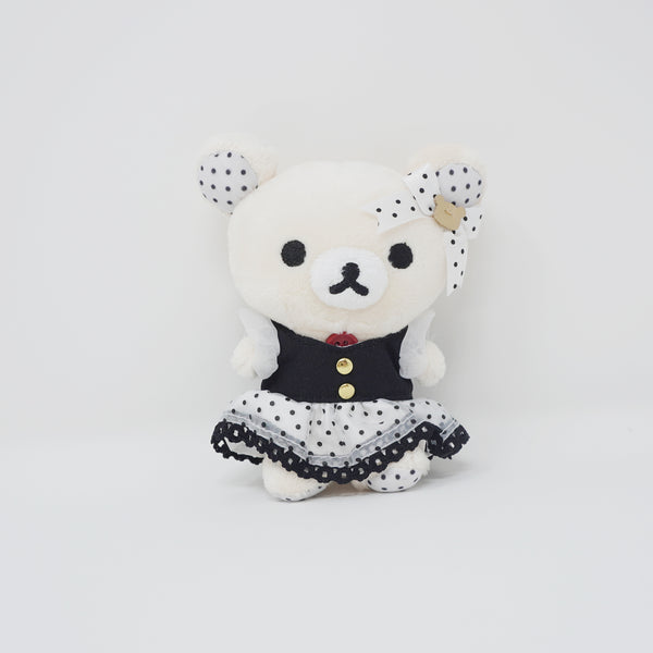 (No Tags, No Keychain) 2021 Korilakkuma Polka Dot Dress Plush Keychain - Always with Rilakkuma - San-X