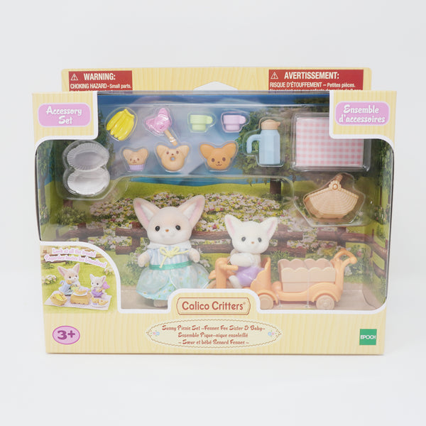 Sunny Picnic Set - Fennec Fox Sister & Baby - Calico Critters