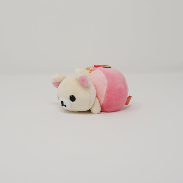 2019 Strawberry Roll Korilakkuma Plush Keychain - Japanese Sweets Theme