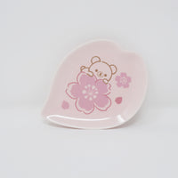 2020 Chairoikoguma Sakura Pink Cherry Blossom Plate - Rilakkuma San-X Prize