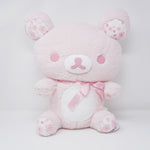 2022 Pink Rilakkuma Sitting Cherry Blossom Sakura Fuzzy XL Prize Plush - San-X