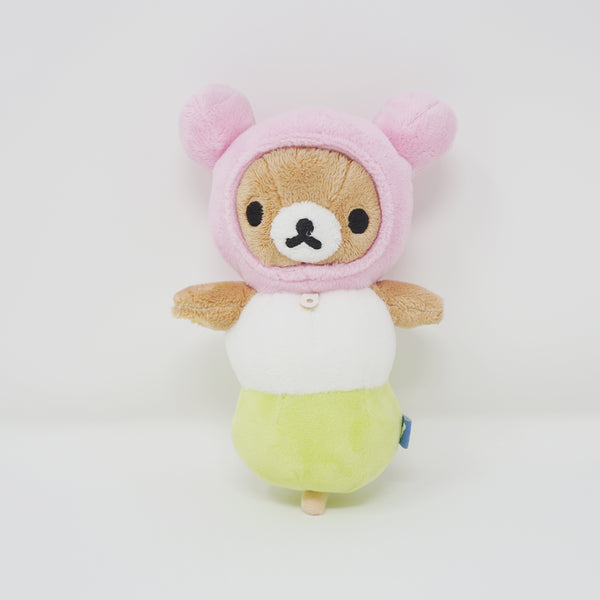 (No Tags) 2016 Rilakkuma Dango Plush Keychain - Teahouse Theme Store Limited - San-X
