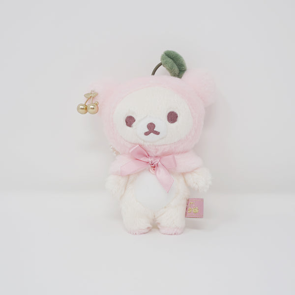 (No Tags) 2022 Korilakkuma Cherry Plush Keychain - Rilakkuma KoriKogu's Jewel Cherry Theme - San-X