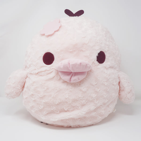 (No Tags) 2021 Kiiroitori Pink Sakura Cherry Blossom Prize Plush - Rilakkuma - San-X
