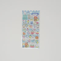 Sticker Sheet - Mamegoma Cafe A. Blue