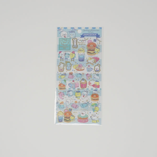 Sticker Sheet - Mamegoma Cafe A. Blue