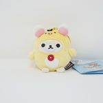 Korilakkuma in Kiiroitori Kigurumi Plush Keychain - Kiiroitori Diary - San-X Originals