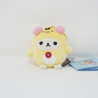 Korilakkuma in Kiiroitori Kigurumi Plush Keychain - Kiiroitori Diary - San-X Originals