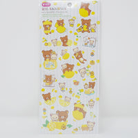 Lemon Rilakkuma Assorted Stickers Sheet Type B Blue Stripe- San-X