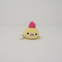 Yellow Mamegoma with Beanie - Tenori Size Plush - Mamegoma Cafe