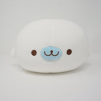 White Mamegoma Super Mochi Round Super Mochi Plush - Mamegoma Cafe